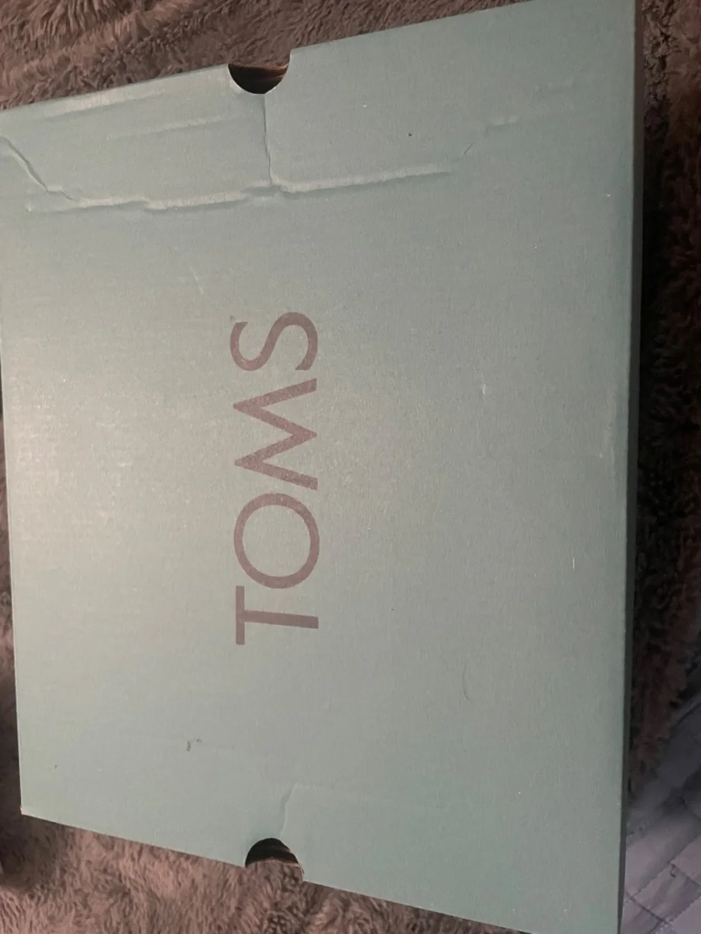 Tom’s women size 10, “Goldie, forged iron, shimmer twill”
